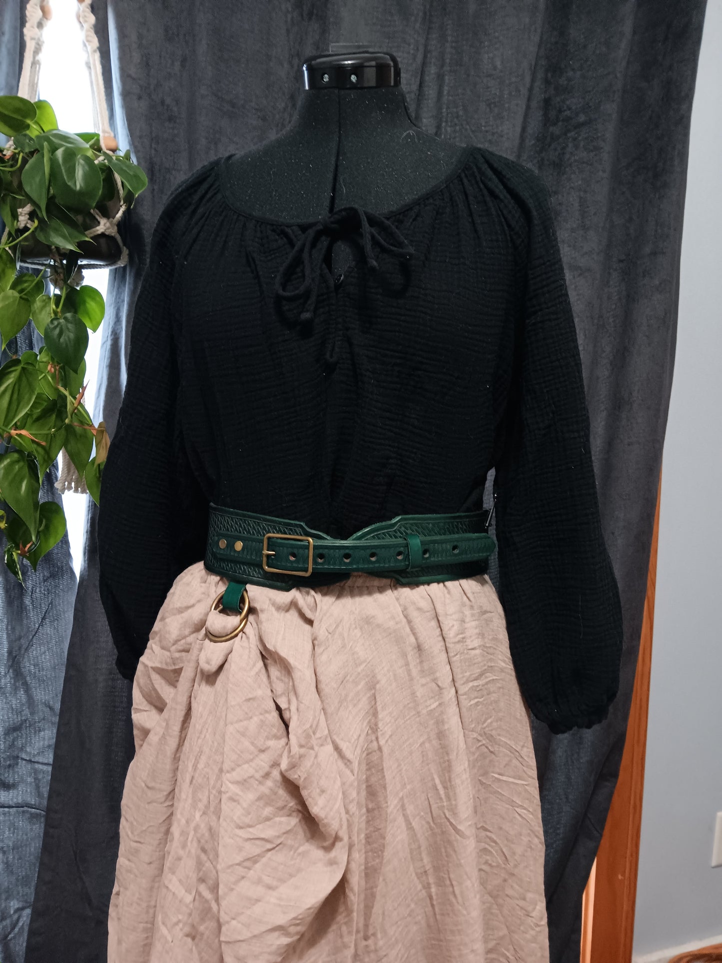 Sorcha Belt - Basketweave Tooled